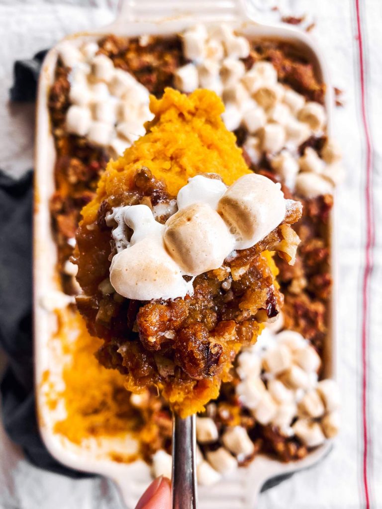 Marshmallow Praline Sweet Potato Casserole Recipe Unfussy Kitchen