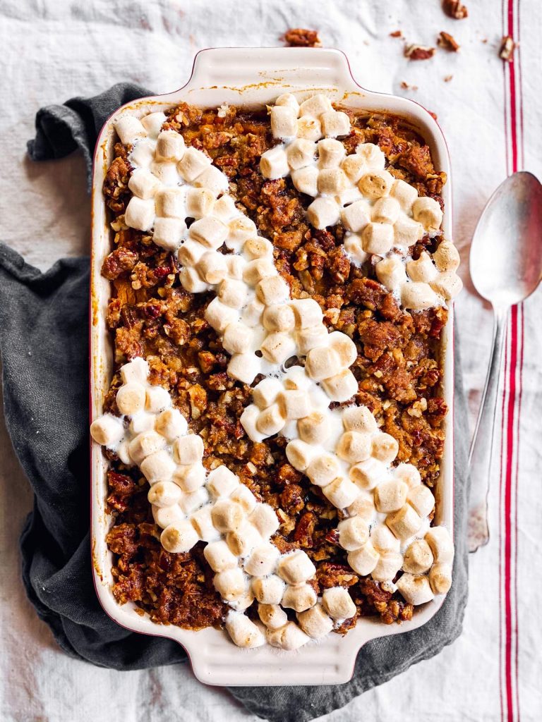 Marshmallow Praline Sweet Potato Casserole Recipe Unfussy Kitchen