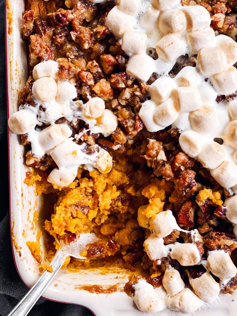 Marshmallow Praline Sweet Potato Casserole Recipe Unfussy Kitchen