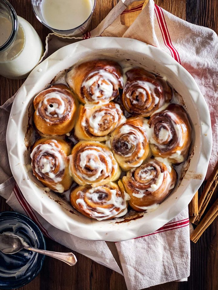 Frozen Bread Dough Cinnamon Rolls Recipe - Unfussy Kitchen