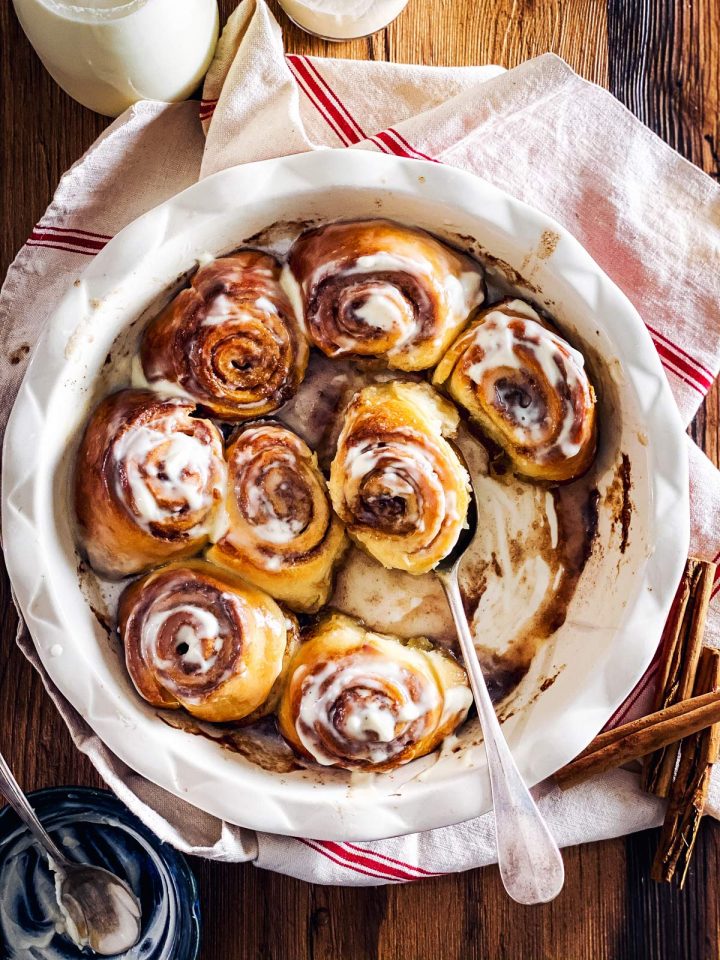 Frozen Bread Dough Cinnamon Rolls Recipe - Unfussy Kitchen