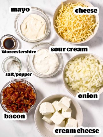 Creamy Hot Onion Dip with Bacon Recipe - Unfussy Kitchen