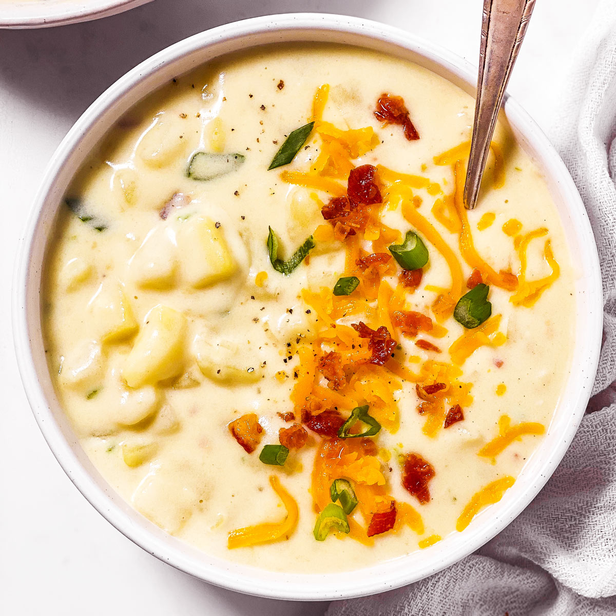 4 Ingredient Potato Soup Recipe - Unfussy Kitchen